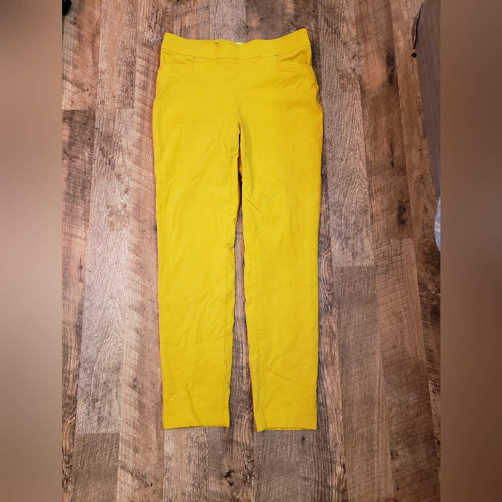 89th & Madison Yellow Skinny Pants